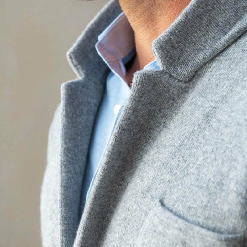 Herre Vintage Cardigan med Standardkrave