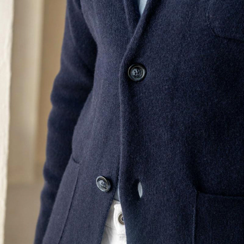 Herre Vintage Cardigan med Standardkrave