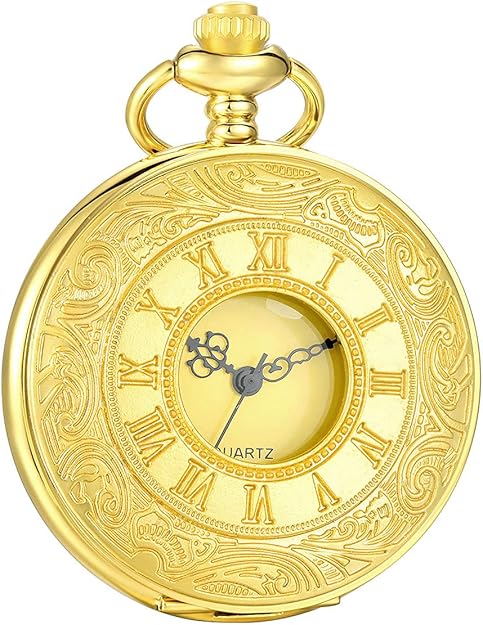 Herre Vintage Lommeur Klassisk Design Med Romertal