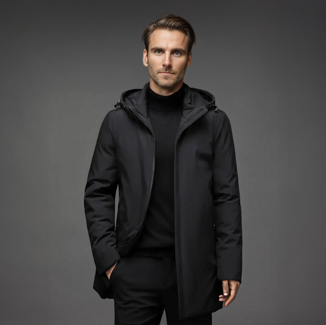 Herre Vinterparka Moderne Design