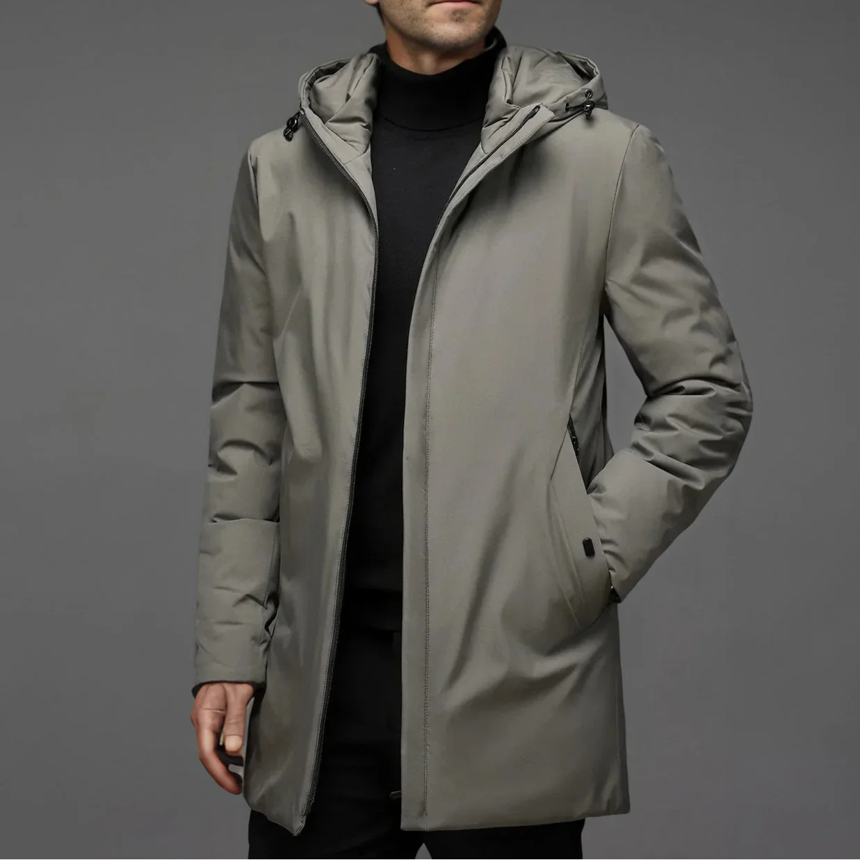 Herre Vinterparka Vindtæt Design