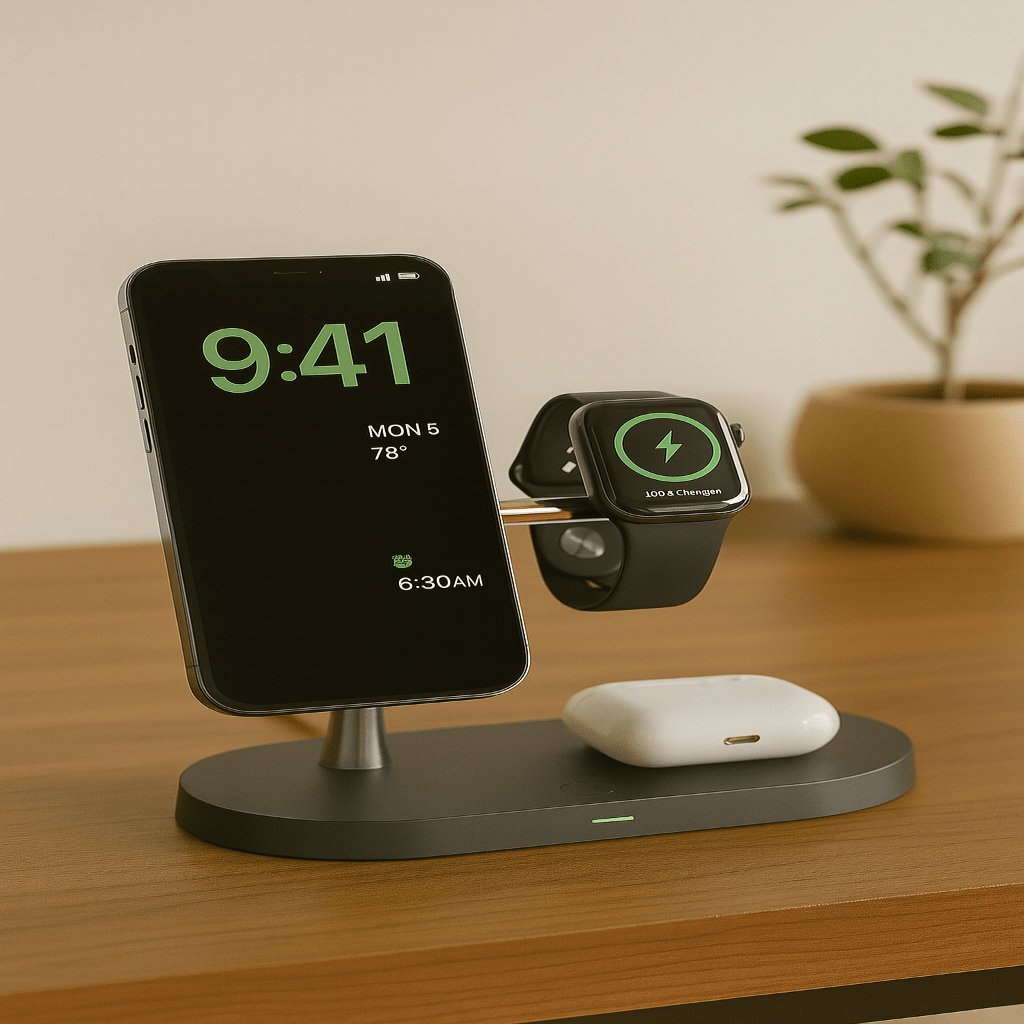 MagSafe 3-i-1 Oplader til iPhone, Apple Watch og AirPods