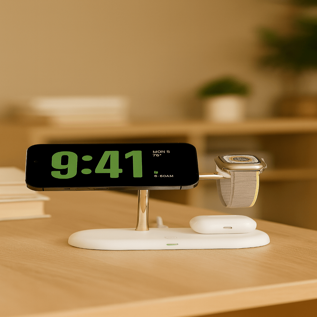 MagSafe 3-i-1 Oplader til iPhone, Apple Watch og AirPods
