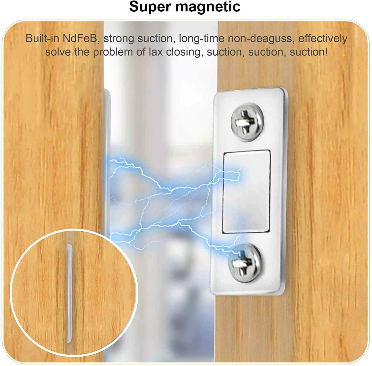 Magnetisk Dørgreb Indendørs Ultratyndt Design til Sikker Lukning