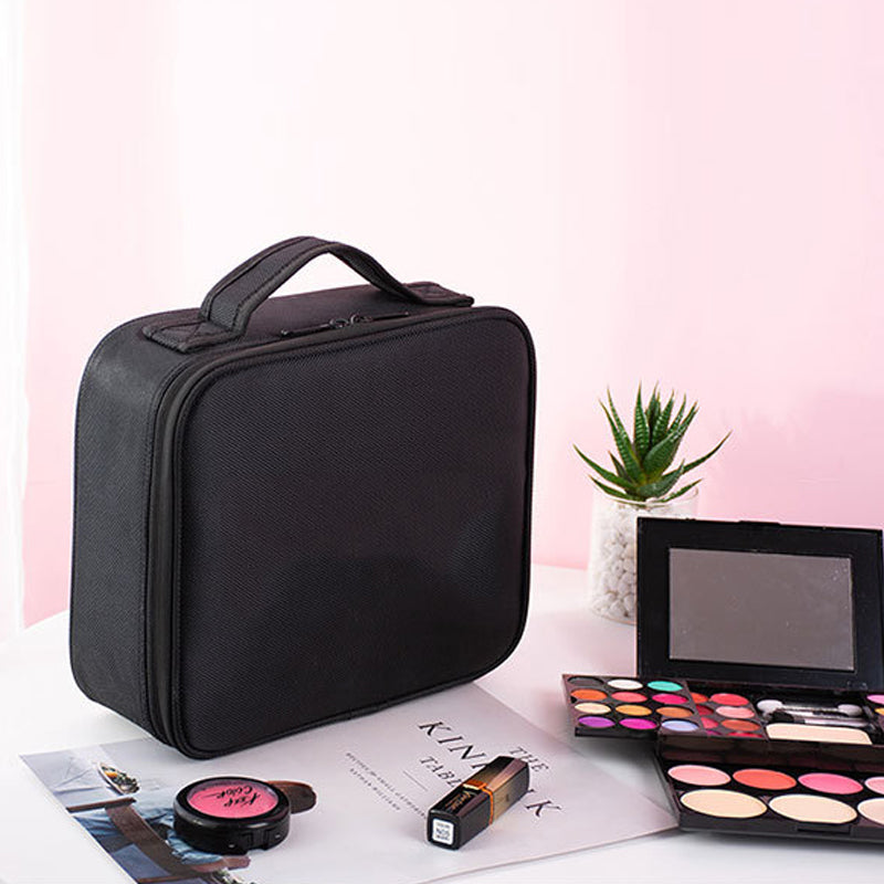 Makeup Opbevaringsboks med Justerbare Rum
