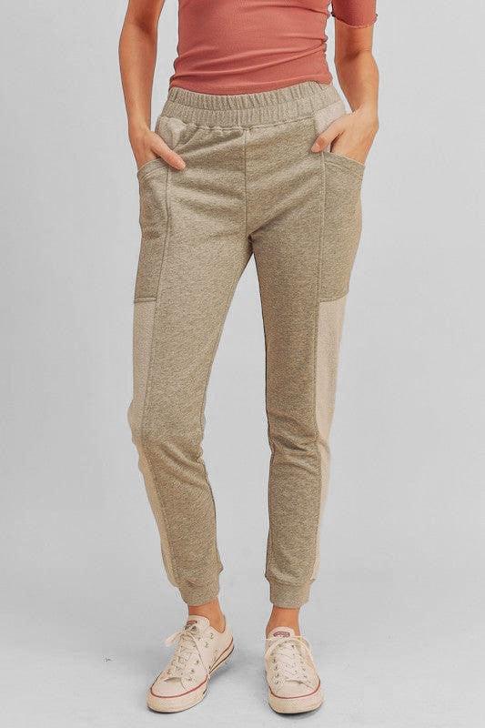 Kvinders Joggingbukser Tapered med Patch-lommer i Bomuld