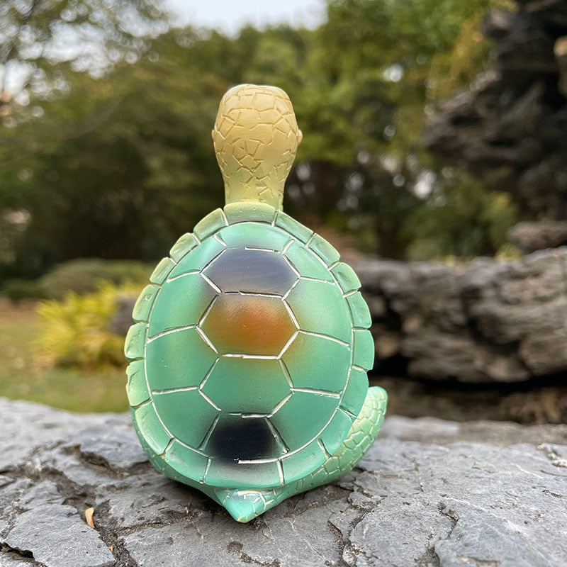 Meditativ Havskildpadde Statue til Indretning