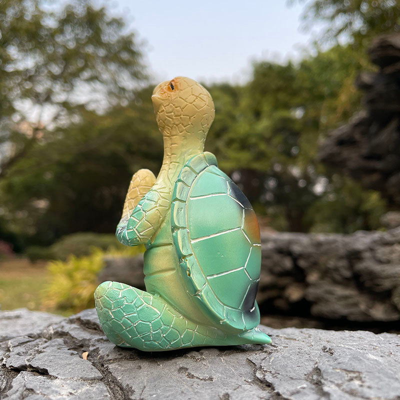 Meditativ Havskildpadde Statue til Indretning