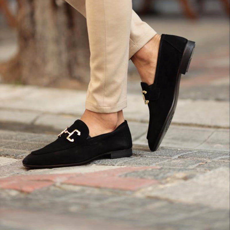 Herre Almond Toe Hestebid Loafers – Semi-Formel Elegance