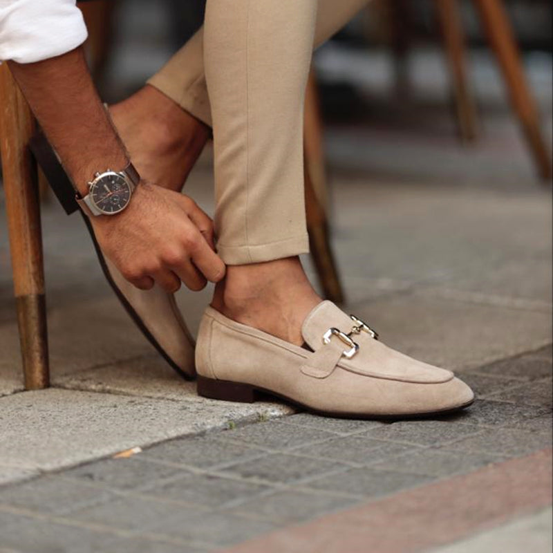 Herre Almond Toe Hestebid Loafers – Semi-Formel Elegance