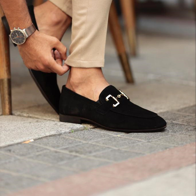 Herre Almond Toe Hestebid Loafers – Semi-Formel Elegance