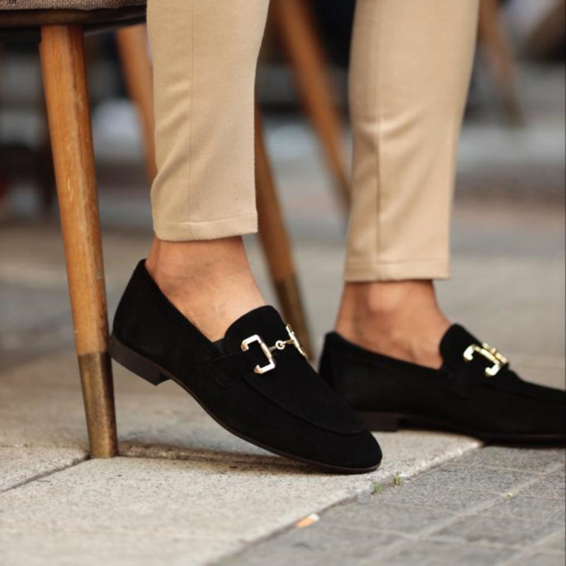 Herre Almond Toe Hestebid Loafers – Semi-Formel Elegance