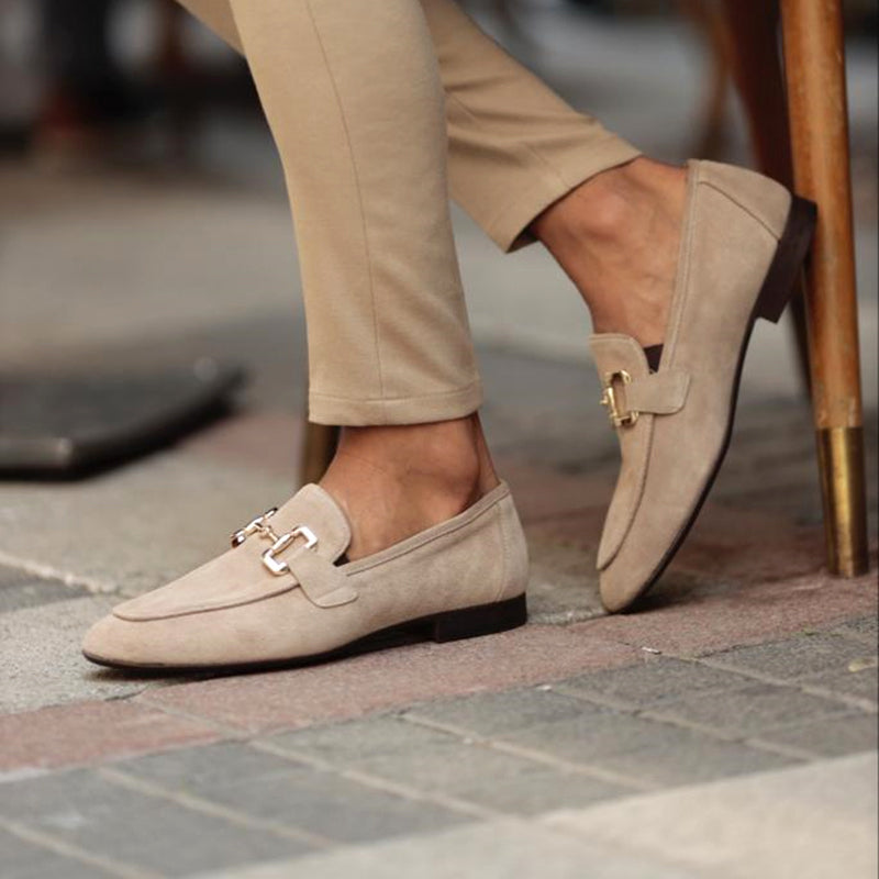 Herre Almond Toe Hestebid Loafers – Semi-Formel Elegance