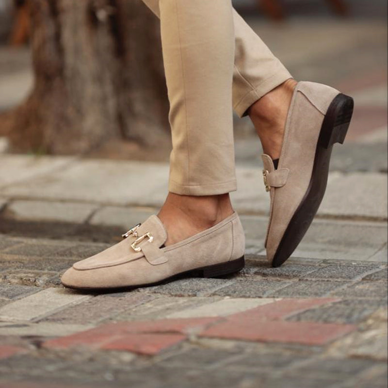 Herre Almond Toe Hestebid Loafers – Semi-Formel Elegance