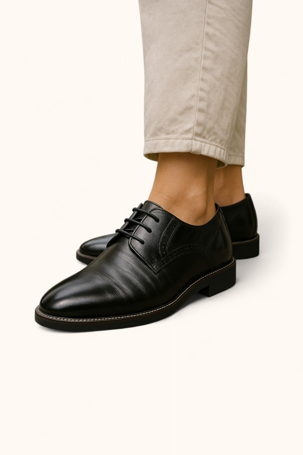 Herre Brogue Oxford Dress Sko – Klassisk Formelt Elegance