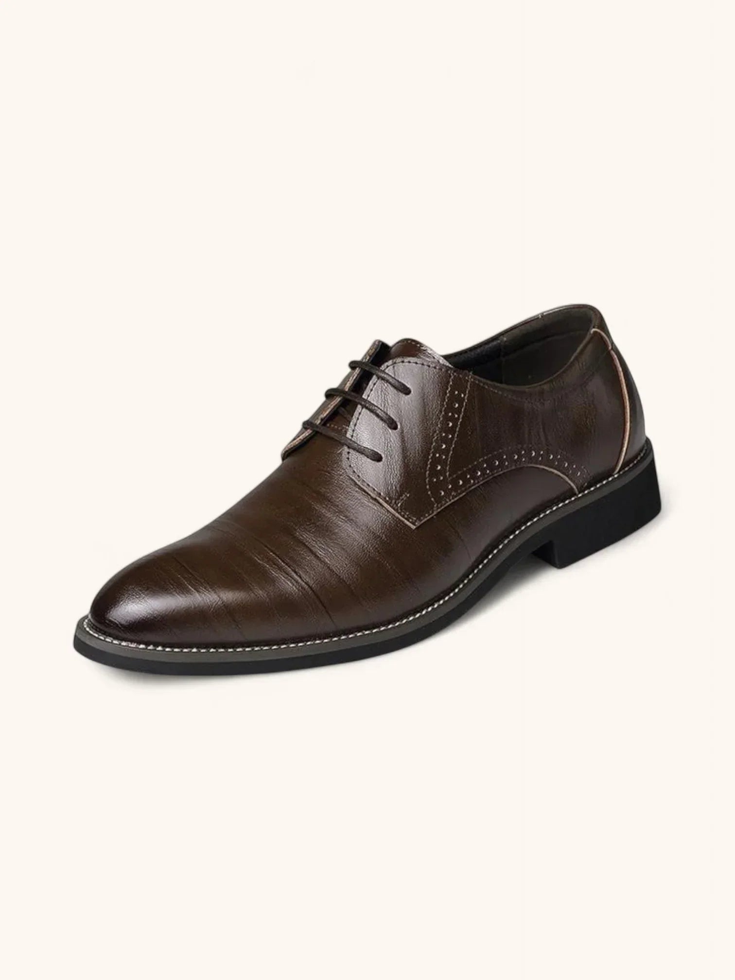 Herre Brogue Oxford Dress Sko – Klassisk Formelt Elegance