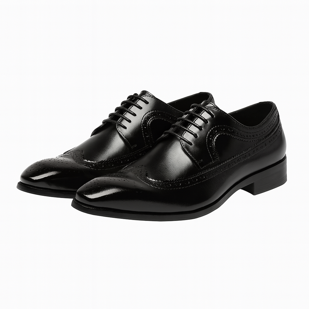 Herre Brogue Oxford Sko – Klassisk Formelt Snørebånd
