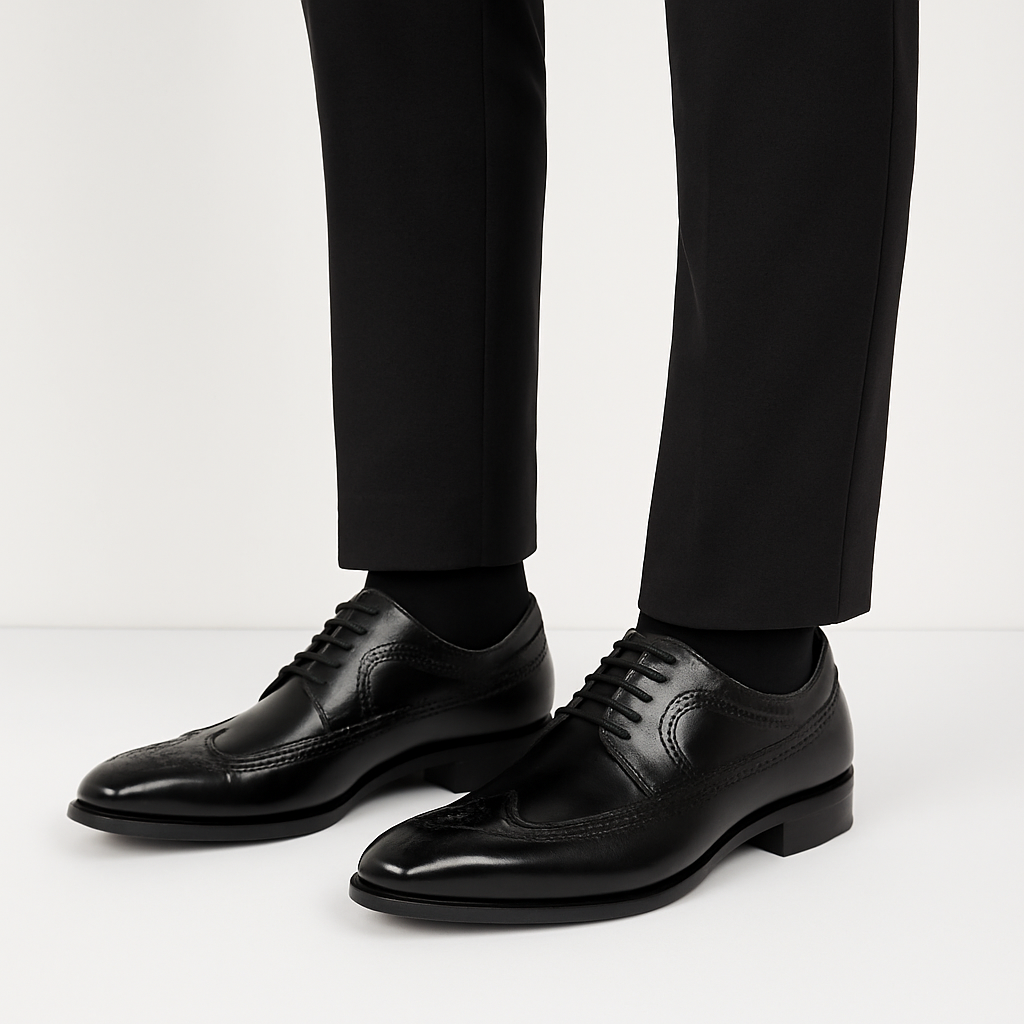 Herre Brogue Oxford Sko – Klassisk Formelt Snørebånd