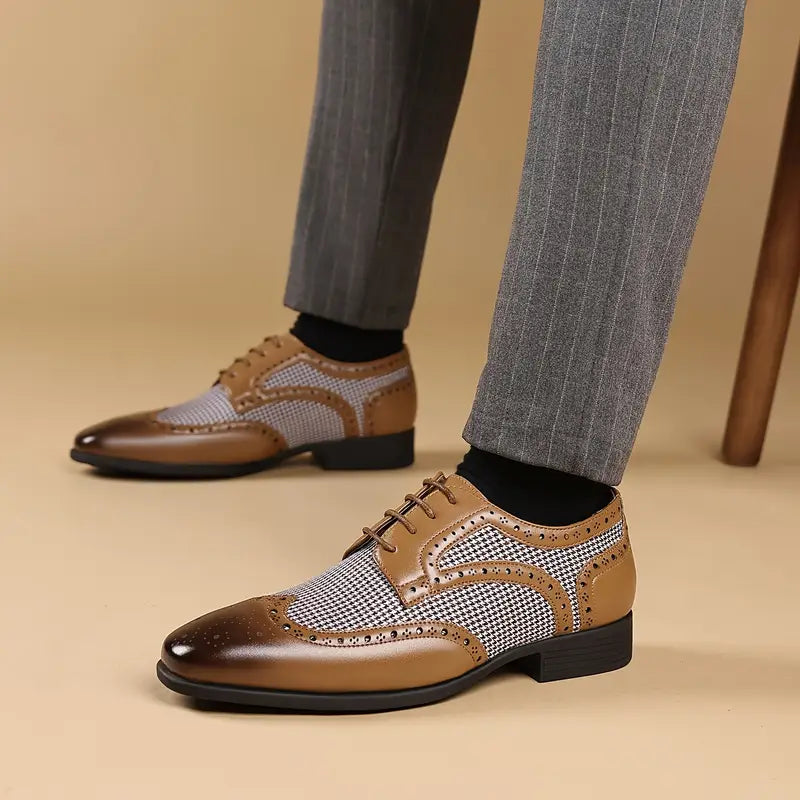 Herre Brogue Oxford Sko – Snørebånd Lav Top