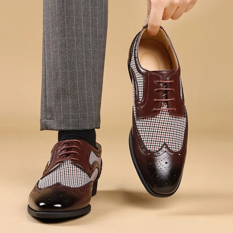 Herre Brogue Oxford Sko – Snørebånd Lav Top