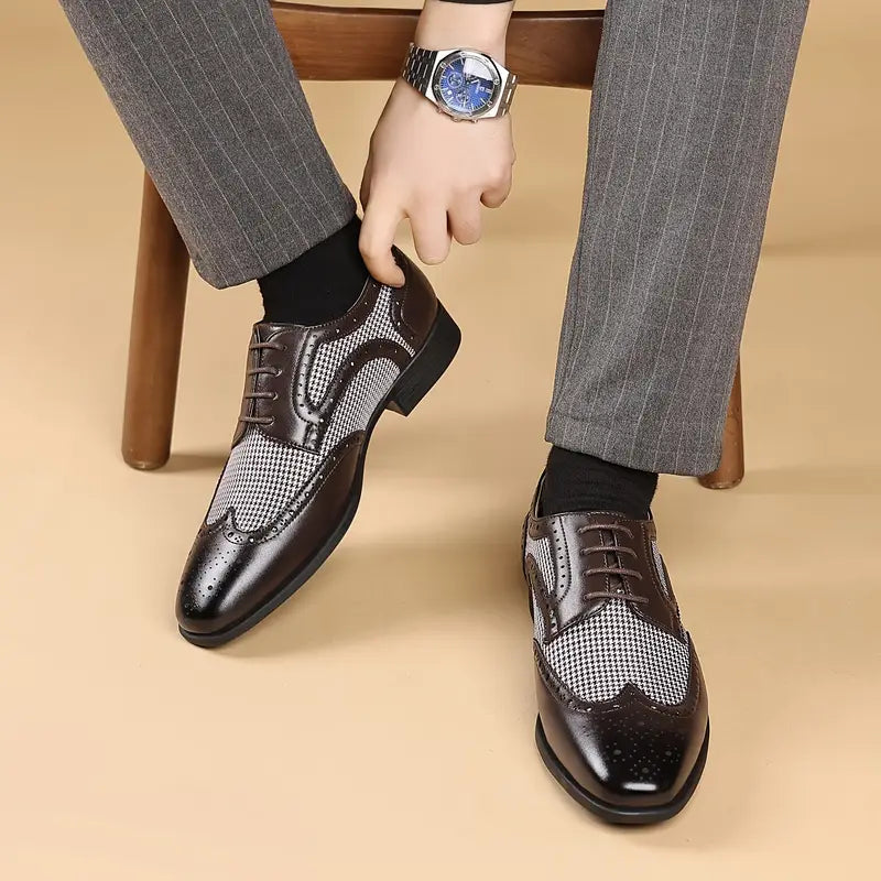 Herre Brogue Oxford Sko – Snørebånd Lav Top