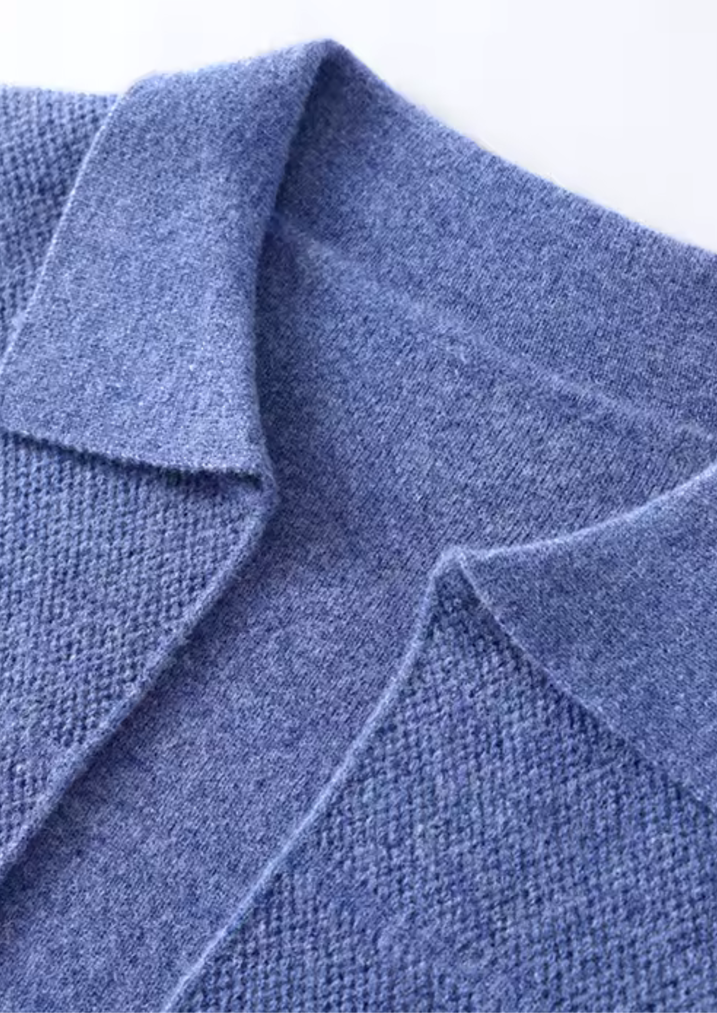Herre Button-Up Cardigan Sweater med Krave og Forlommer