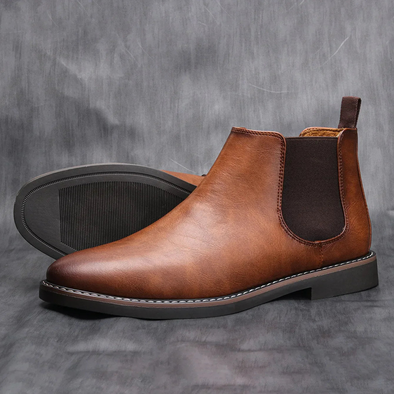 Herre Chelsea Ankelstøvler – Klassisk Slip-On Dress Stil