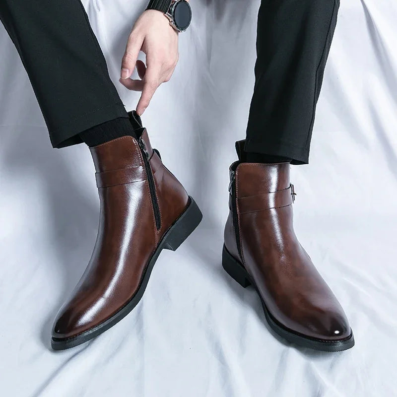 Herre Chelsea Støvler – Klassisk Slip-On Stil med Daglig Komfort