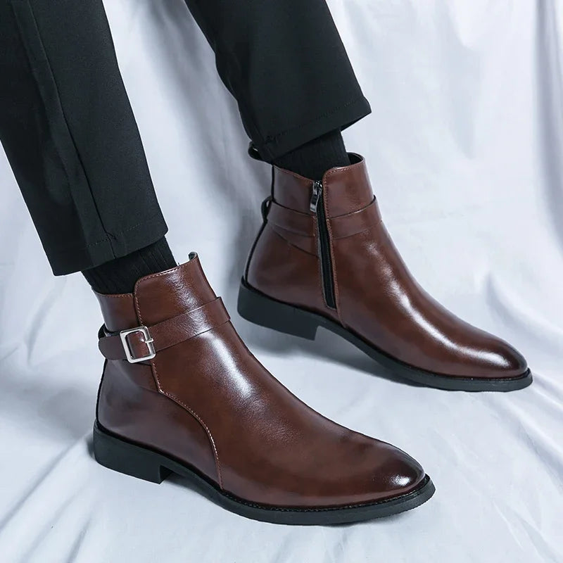 Herre Chelsea Støvler – Klassisk Slip-On Stil med Daglig Komfort