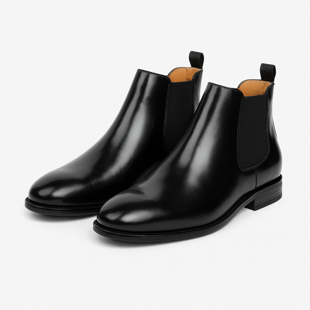 Herre Classic Chelsea Støvler – Høj Ankel Slip-On Design