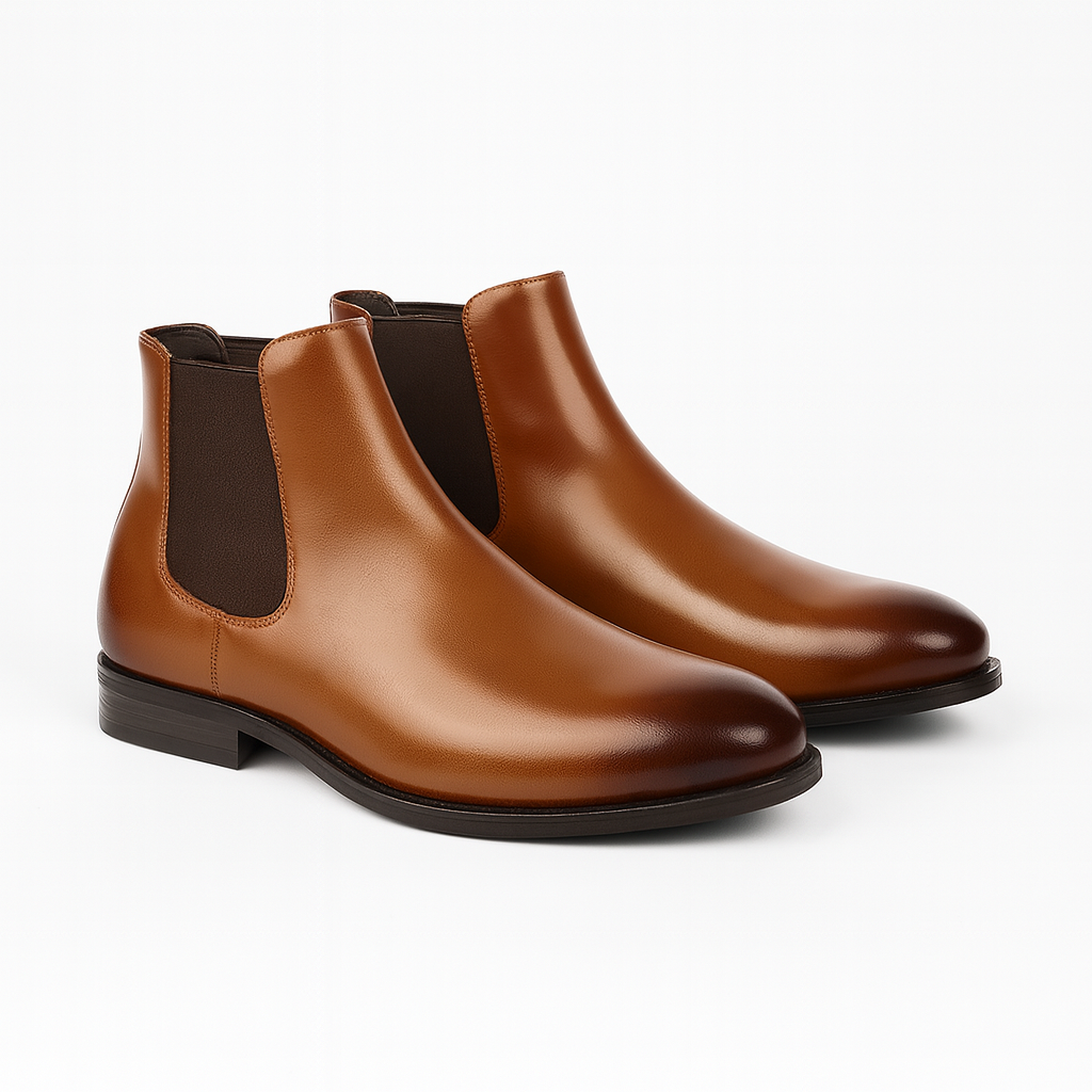Herre Classic Chelsea Støvler – Høj Ankel Slip-On Design