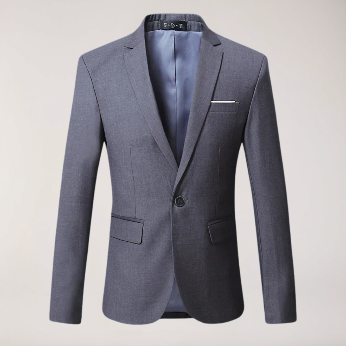Herre Klassisk Formelt Ensfarvet Skræddersyet Blazer