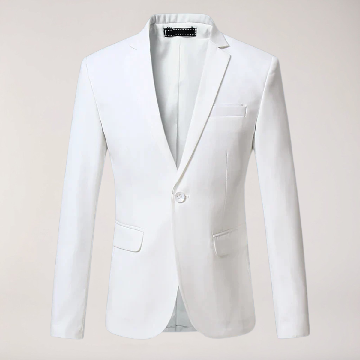 Herre Klassisk Formelt Ensfarvet Skræddersyet Blazer