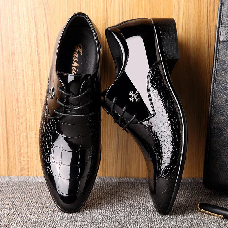 Herre Klassiske Oxford Sko – Tekstureret Finish – Formelle Begivenheder & Bryllupper