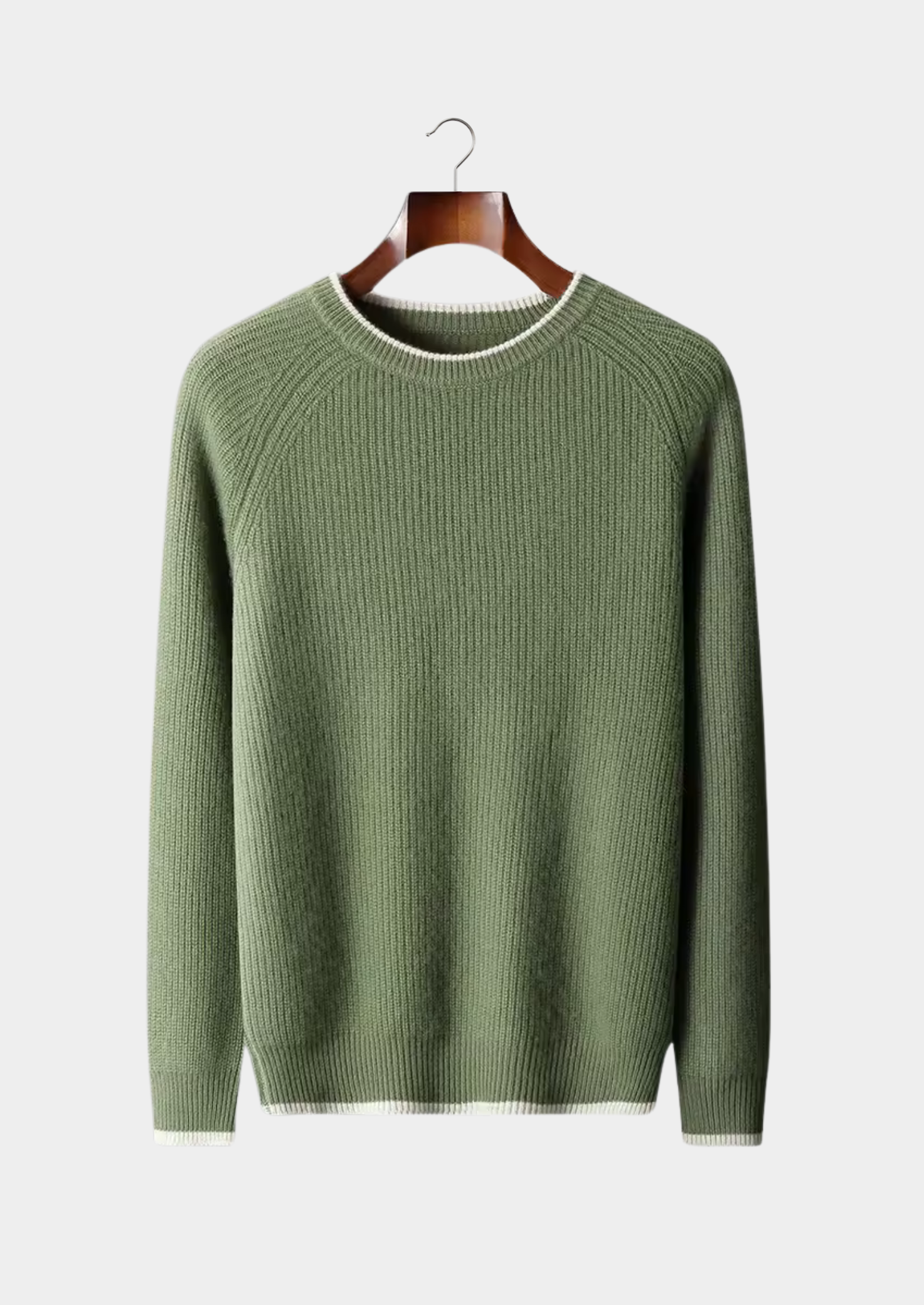 Herre Crew Neck Strikket Sweater – Årsæson Smart Casual Essential
