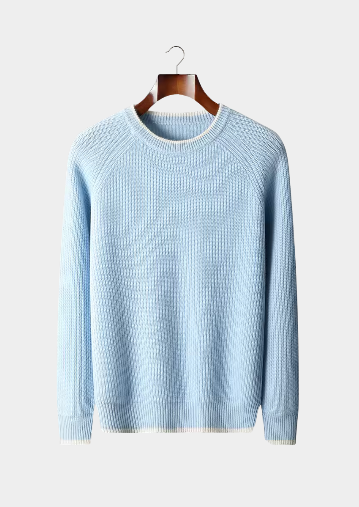 Herre Crew Neck Strikket Sweater – Årsæson Smart Casual Essential