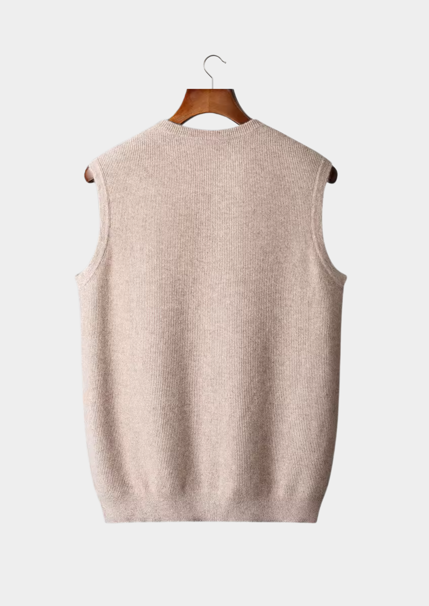 Herre Crew Neck Vest – Minimalistisk Ærmeløs Lag