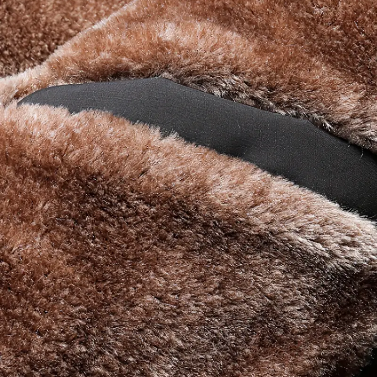 Herre Fleece-Foret Jakke – Varm Ståkrave Zip-Up Frakke til Vinter & Casual Brug