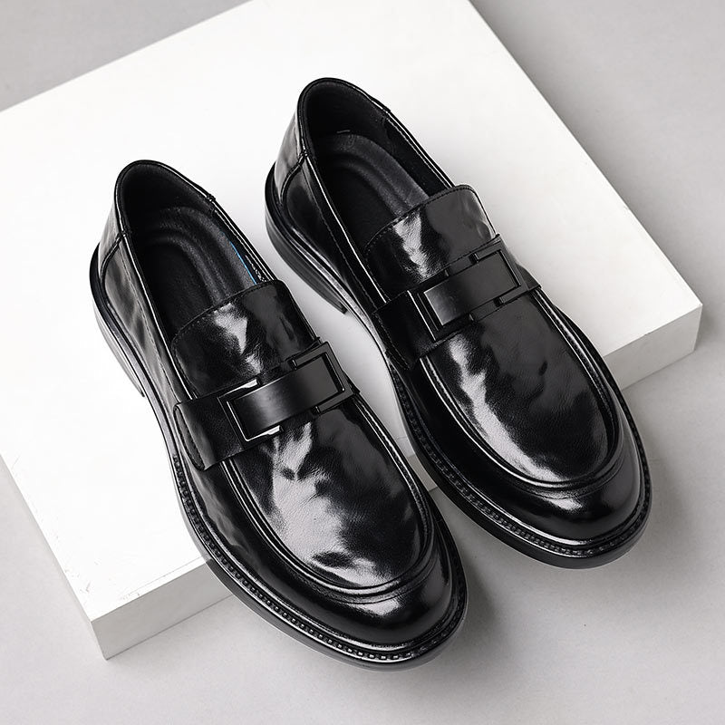 Herresko – Slip-On – Rund Tå – Poleret Finish