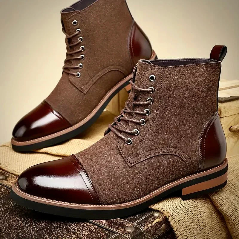 Herre Moderne Oxford Støvler – Tidless Elegance med Daglig Funktionalitet