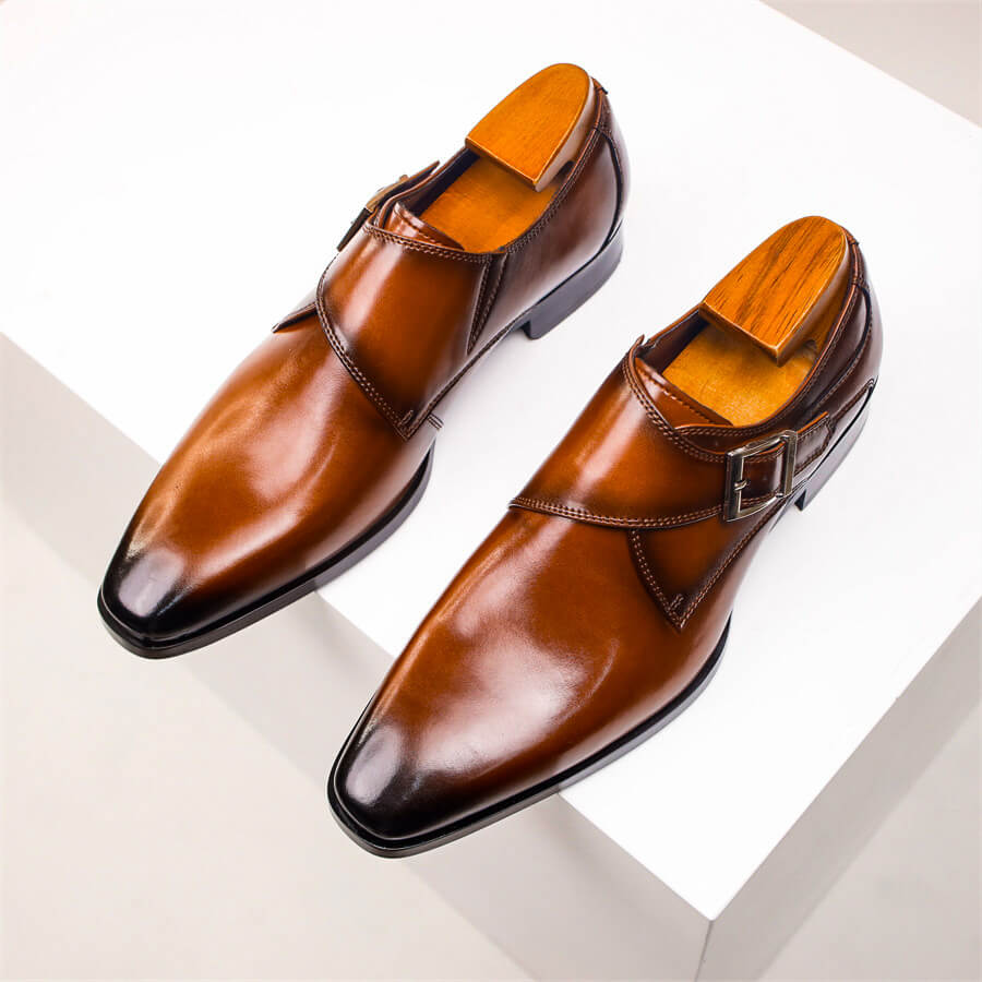 Herre Monk Strap Sko – Klassisk Spænde Detalje