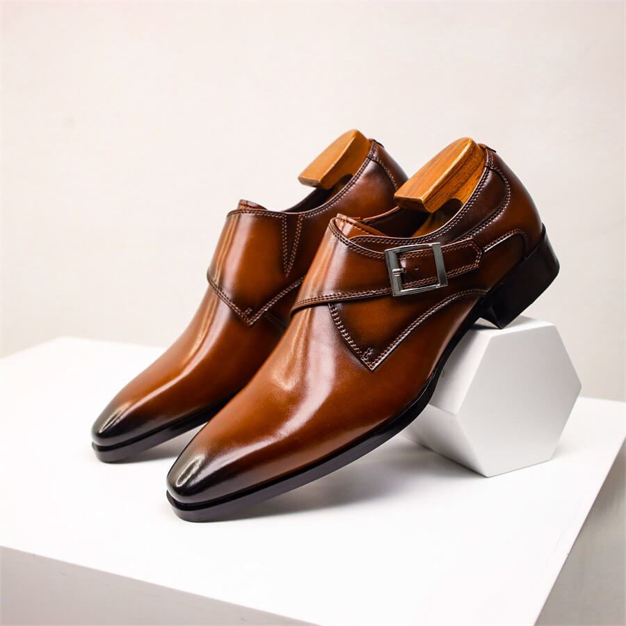 Herre Monk Strap Sko – Klassisk Spænde Detalje