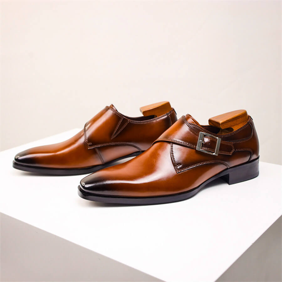 Herre Monk Strap Sko – Klassisk Spænde Detalje