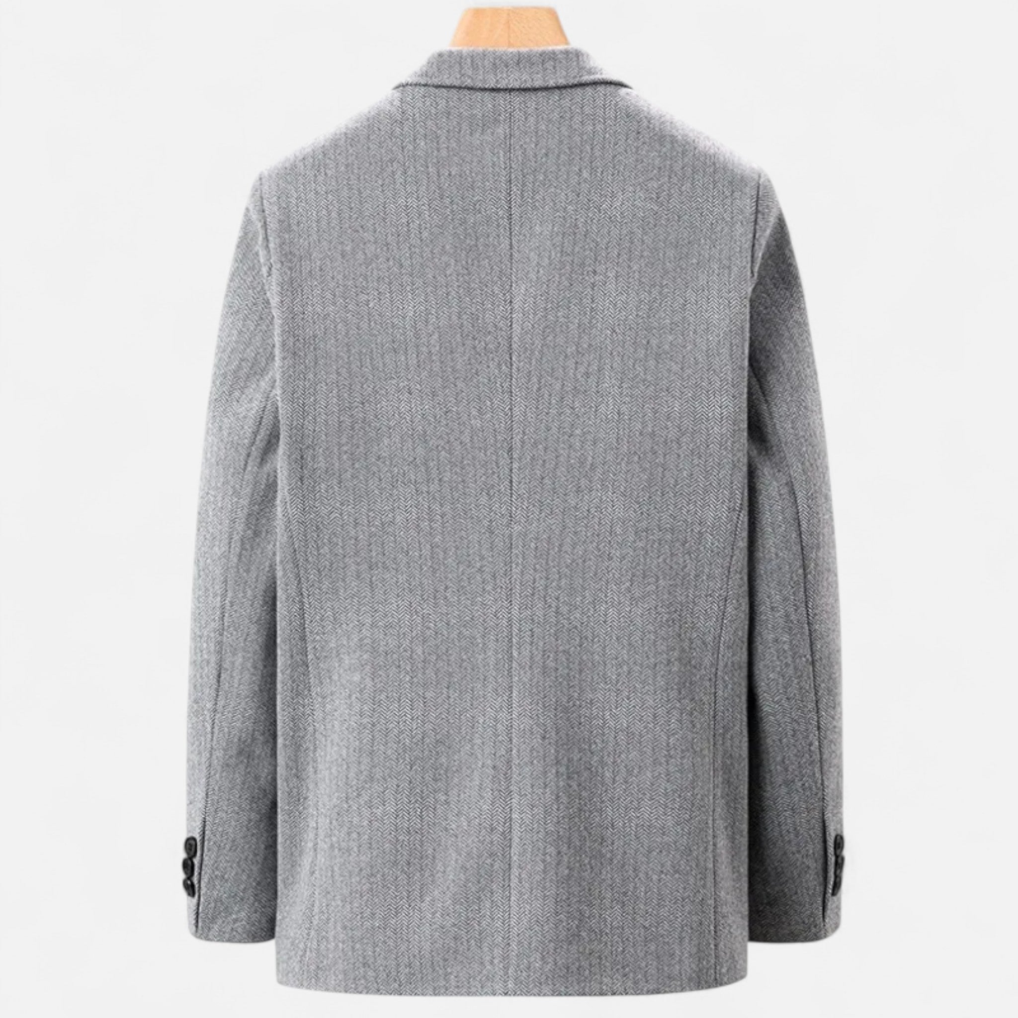 Herre Skræddersyet Jakke med Knapper – Raffineret Forretningsinspireret Design