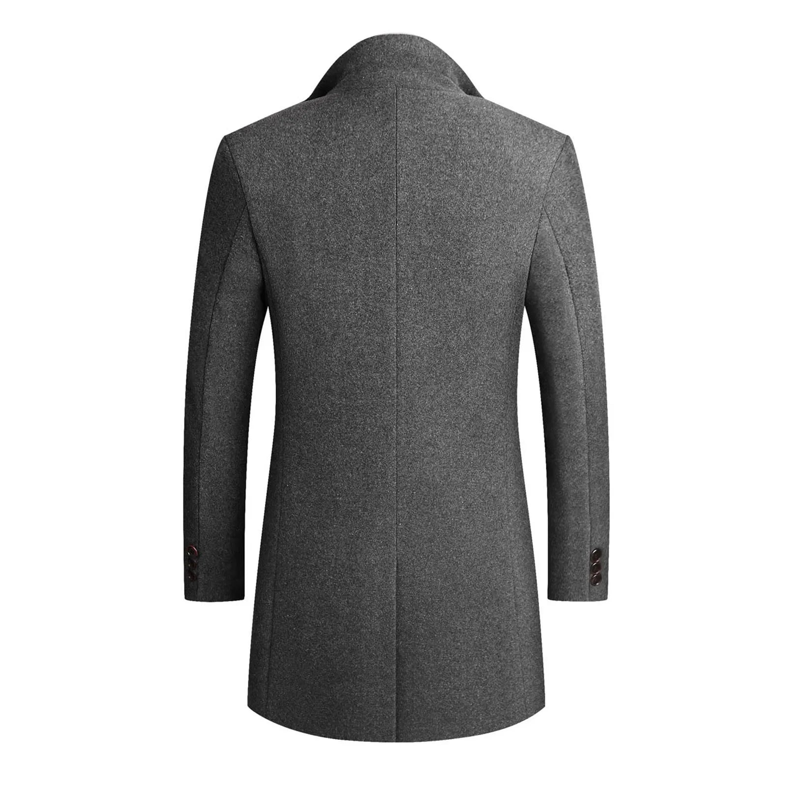 Herre skræddersyet frakke med notch lapels – Smart Casual og Formelt