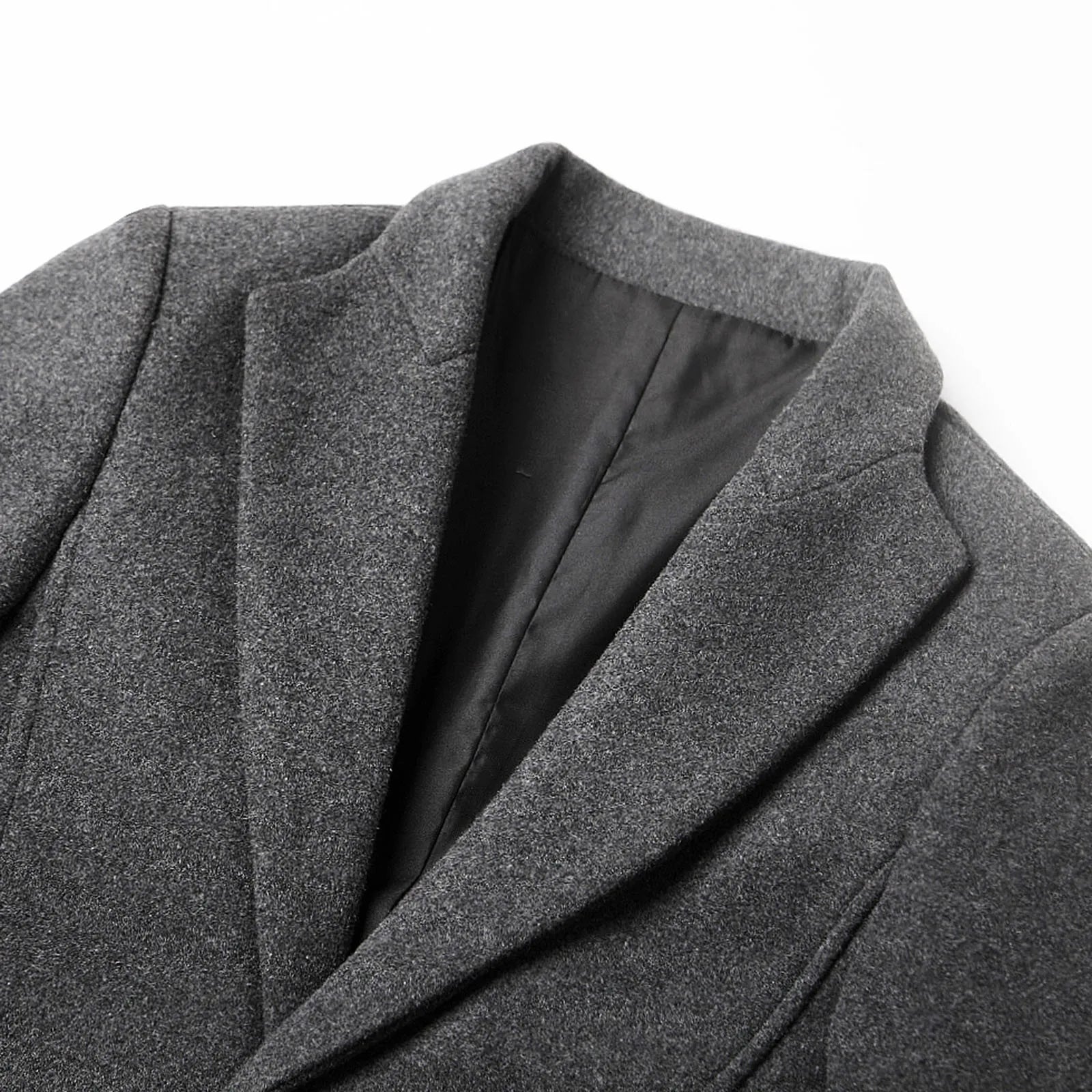 Herre skræddersyet frakke med notch lapels – Smart Casual og Formelt