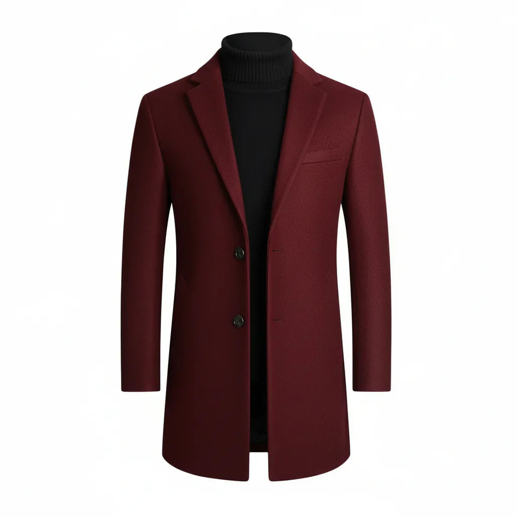 Herre skræddersyet frakke med notch lapels – Smart Casual og Formelt
