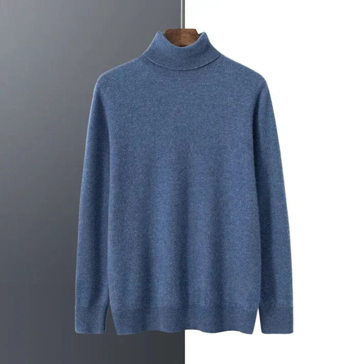 Herre Turtleneck Sweater – Klassisk Slim Fit Strik