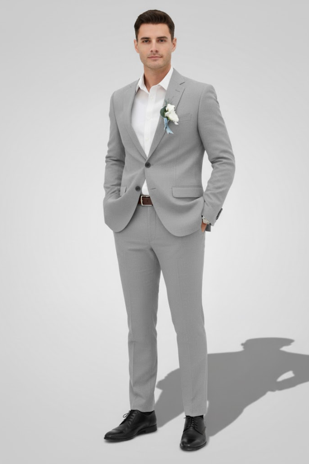 Herres Two-Piece Slim Fit Jakkesæt – Skræddersyet Bryllup & Formelt Sæt