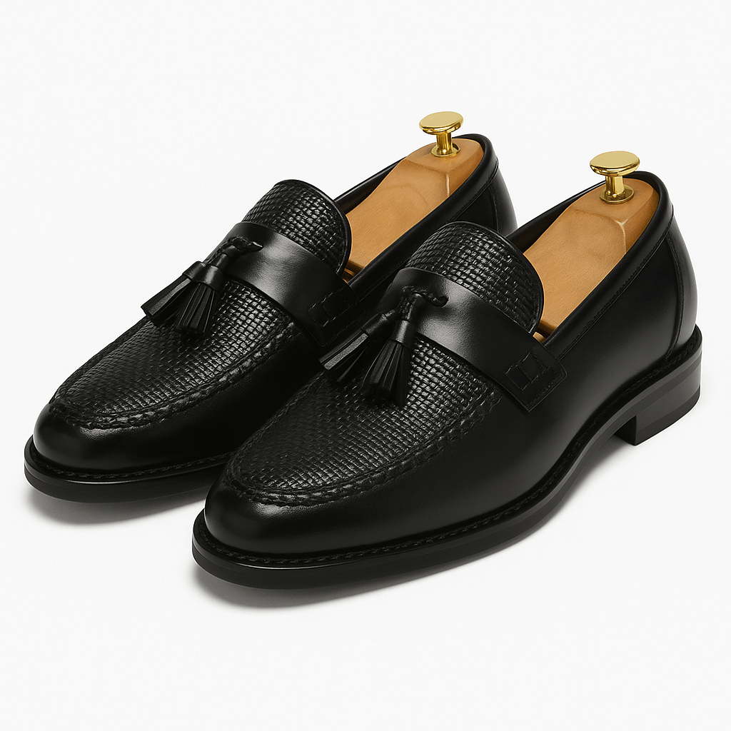 Mænds Vævede Frynse Loafers – Klassisk Slip-On Elegance